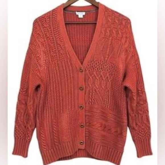 Sundance Sweaters - Sundance Women’s Cable Knit Cardigan in Rust